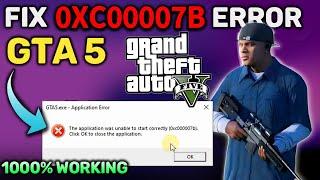 How to Fix 0xc00007b Error in GTA V 2024  | 1000% Working Method| GTA 5 Unable To Start Correctly