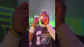 Jalen Hurts' celebratory Super Bowl LIX cigar moment #shorts
