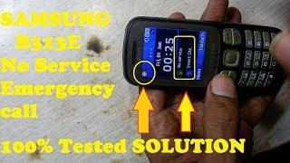 How To Repair Samsung B313E Network Problem / Samsung MOBILE No SERVECE & EMERGENCY CALL SOLUTION