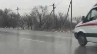 В Сети появилось видео ДТП с трассы Алматы-Капчагай