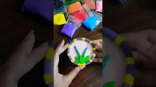 DIY Flower Paper Clay Art  #clayvideos #clay #clayart #flower #foamclay #viral