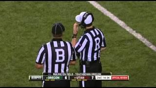 Utah vs. Oregon Touchdown Fail, 99 Yard Fumble Return