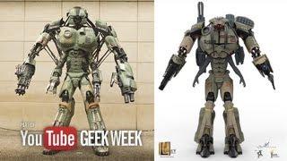 Giant Robot Build - Epilogue - YouTube Geek Week