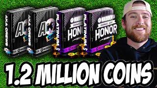 WE SPENT 1.2 MILLION COINS ON AKA CREWS & ROH PLAT PACKS IN MADDEN 24