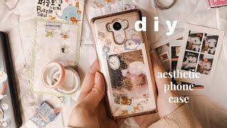 diy aesthetic phone case | cleaning my phone | sheennoh