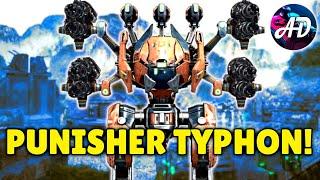 PUNISHER T TYPHON Shredding Down The Enemies - War Robots MK2 Gameplay WR