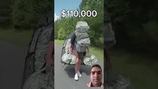 @MrBeast Sprintg with more and more money #funny #military #comedy #song #backpack #love #music