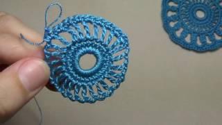 Как связать ажурный мотив круг -вязание крючком для новичков   Education crochet