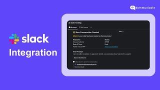 Slack Integration with Kommunicate AI Chatbot