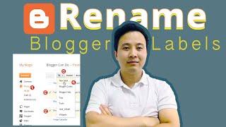 How to rename labels in blogger