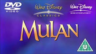 Opening to Mulan: Special Edition UK DVD (2004)