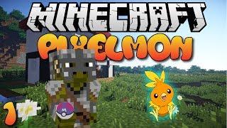 Minecraft Pixelmon! Part 1 w/Justdoitjafri : TORCHIC!