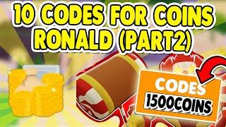 NEW *OP* ROBLOX RONALD CODES FOR 1500 GOLDS | 10 CODES OF RONALD ROBLOX