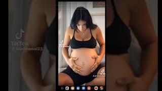 Big Pregnant Belly jiggle