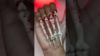 BONES as NAILS??️Summerween Nail Art #nailart #nails #3dnails