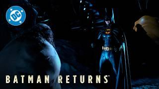 Batman Returns - Batman Fights The Penguin | Super Scenes | DC