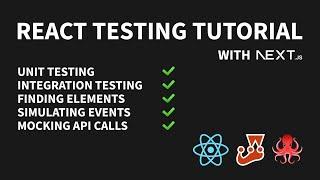 React Testing Crash Course with Next.js