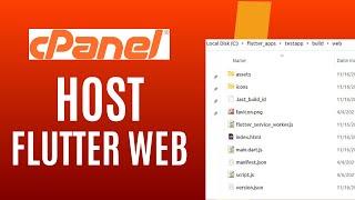 How To Host Flutter Web App On cPanel Tutorial