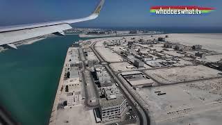 Stunning Landing in Bahrain | Gulf Air Window Seat View