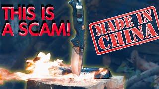 This Chinese COLD STEEL AD-10 SCAM KNIFE is Insanely strong...