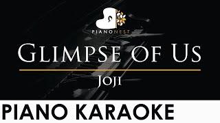 Joji - Glimpse of Us - Piano Karaoke Instrumental Cover with Lyrics