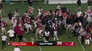 Georgia vs. Alabama gets HEATED, teams separated before halftime  | ESPN College Football