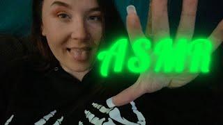 ASMR | Lens licking , hand movements & whispering