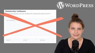 WordPress Kommentare deaktivieren OHNE Plugin: So geht's