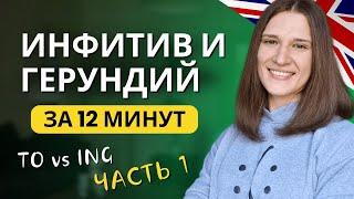 TO или ING? Инфинитив и герундий в английском языке. ЧАСТЬ 1