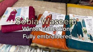 Winter collection 2023 | Sobia Waseem | Viscose silk | unstitched 3piece | once stop by