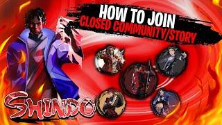 (NEW) HOW TO JOIN SHINDO CC/CLOSED COMMUNITY | How To Play Shindo Life Story UPDATED