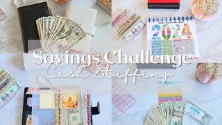 Savings Challenge Cash Stuffing | 100 Envelope Challenge | Finishing Challenges