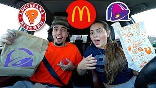 Letting The Person IN FRONT OF US Decide WHAT I EAT For 24 HOURS!!