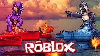 Roblox | RED VS BLUE BATTLESHIPS - Naval Battles in Roblox! (Roblox Adventures)