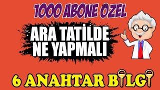 Ara Tatilde NE YAPMALI? "LGS ÖZEL MOTİVASYON" -tatil öncesi MUTLAKA İZLE-