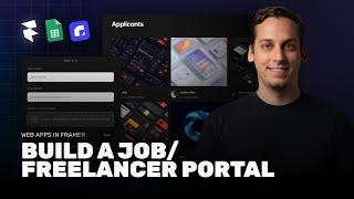 Build a Job Portal Website with Framer in 60 Minutes