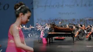 12 yr old Mandy Cao playing Mozart, Concerto in B flat Major, K.238, 1st mvt at Blossoming Harmonies