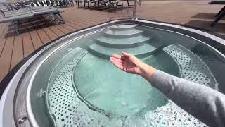 Hot tub on MS Alena Phoenix Reisen River Cruise Small but Useful!