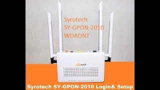 syrotech dual band ONT GEPON 2010 login