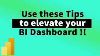 5 PowerBI Tips & Tricks to create a better Dashboard | MiTutorials