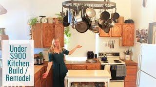 Under $900 Kitchen Build/Remodel - I Love Our Repurposed & Second Hand Temporary Kitchen Setup!