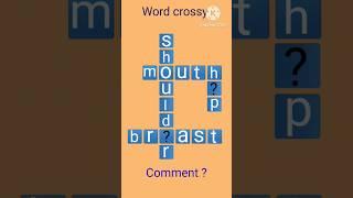 word cross | word crossy | word cross game # shorts #