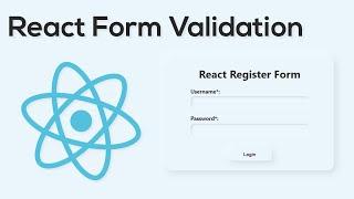 React Forms With Validation Using Hooks - React Javascript