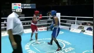 Welter (69kg) QF - Spence Errol (USA) VS Sapiyev Serik (KAZ) -2011 AIBA World Champs