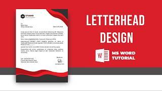 Letterhead Design | Letterhead Design in MS word | Letterhead Format