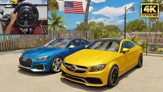 Mercedes C63 AMG & Audi RS5 | The Crew Motorfest | Thrustmaster T300RS + TH8A shifter gameplay