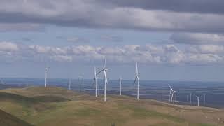 A Beautiful View Of Wind Turbines