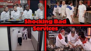 Top 5 Most SHOCKING Bad Team Dinner Services In Hell's Kitchen History