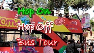 Rome Italy - Hop on Hop Off Bus: GoPro Hero 6 Footage