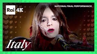 Lucio Corsi - Volevo Essere Un Duro | Italy  | National Final Performance | #Eurovision2025